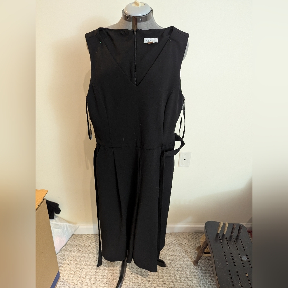 Calvin Klein Black Sleeveless Jumpsuit